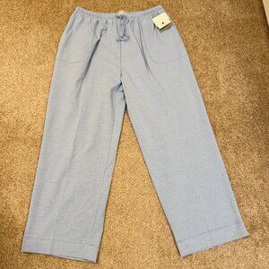 NWT Women 2X Elisabeth by Liz Claiborne Blue Stretch Elastic Waist Comfort Pants